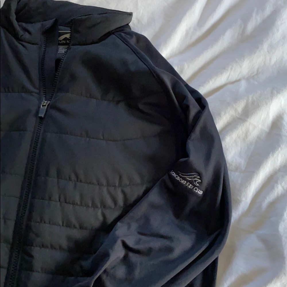 Sun Mountain Black Full Zip Performance Golf Jack… - image 2